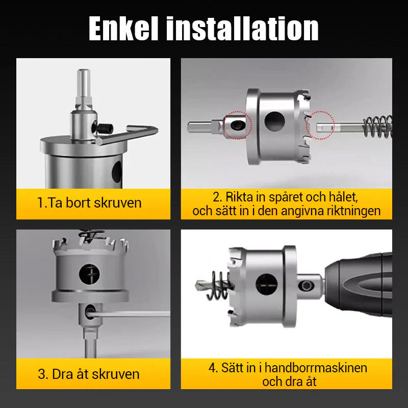 🔥 Hårdmetallspetsad hålskärare för metall